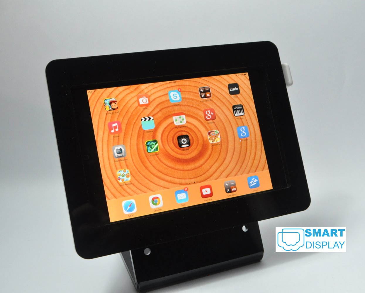 White iPad mini 1/2/3 desktop kit for PayPal, Amazon, PayAnywhere, ID Tech Shuttle card readers