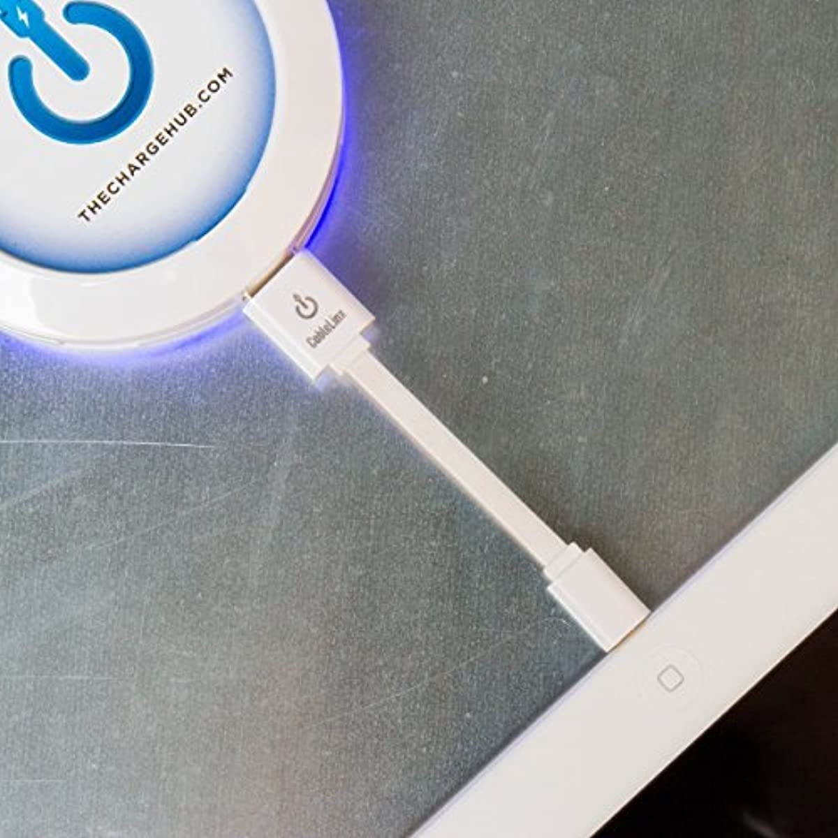 Limitless Innovations ChargeHub X7-7-Port USB Charger 2.4A per Port/44W for iPhone 7/6s/Plus, Samsung Galaxy S8/S7 & More - White