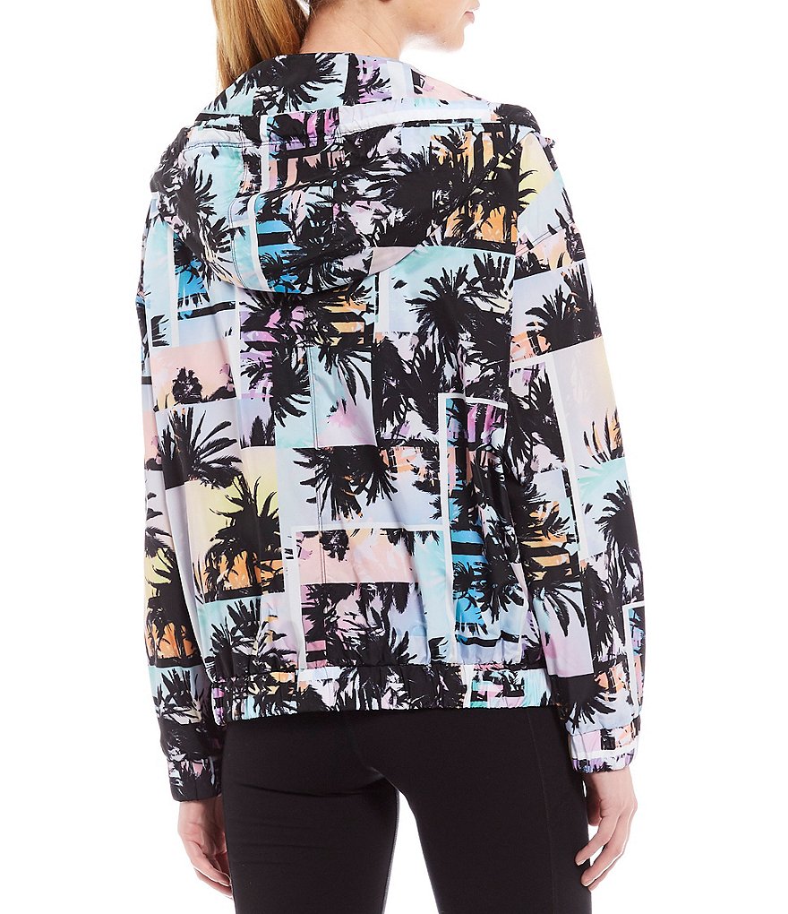 Calvin Klein Performance Printed Full Zip Hooded Jacket