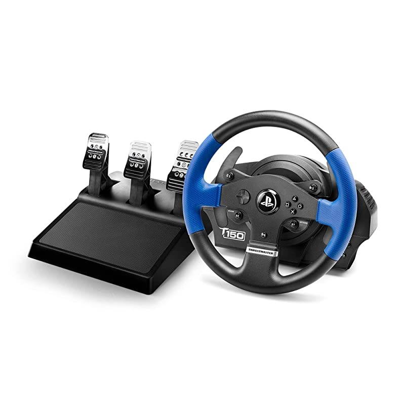 T150 Pro Racing Wheel (PS4/PS3 and PC) Works with PS5 Games