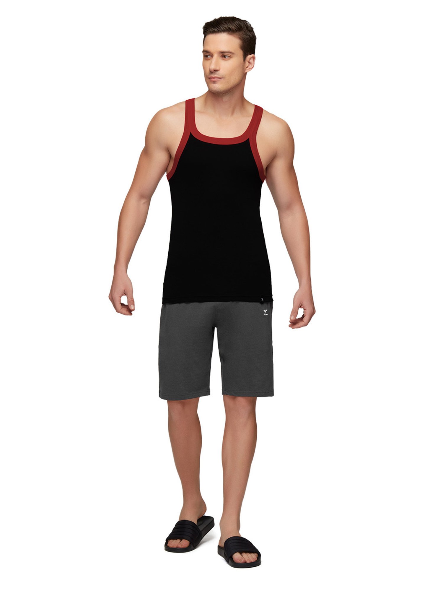 Bodycare Anthra Melange Regular Fit Thermal Top