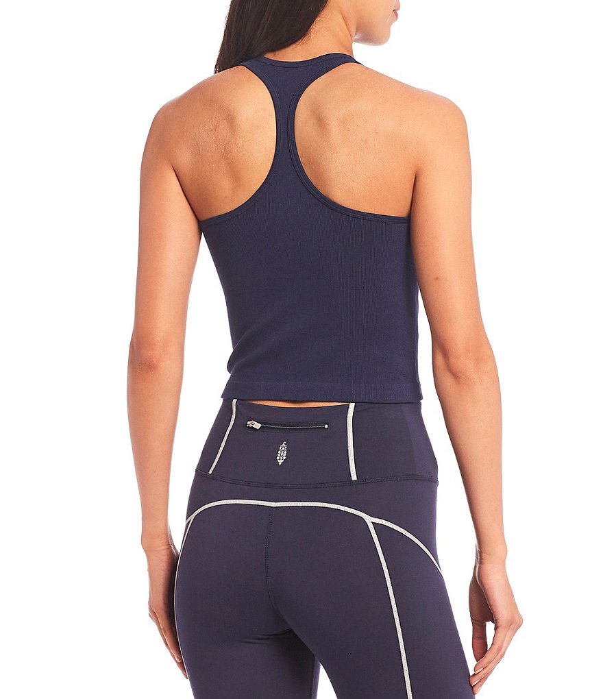 Free People Haley Racerback Cropped Knit Tank