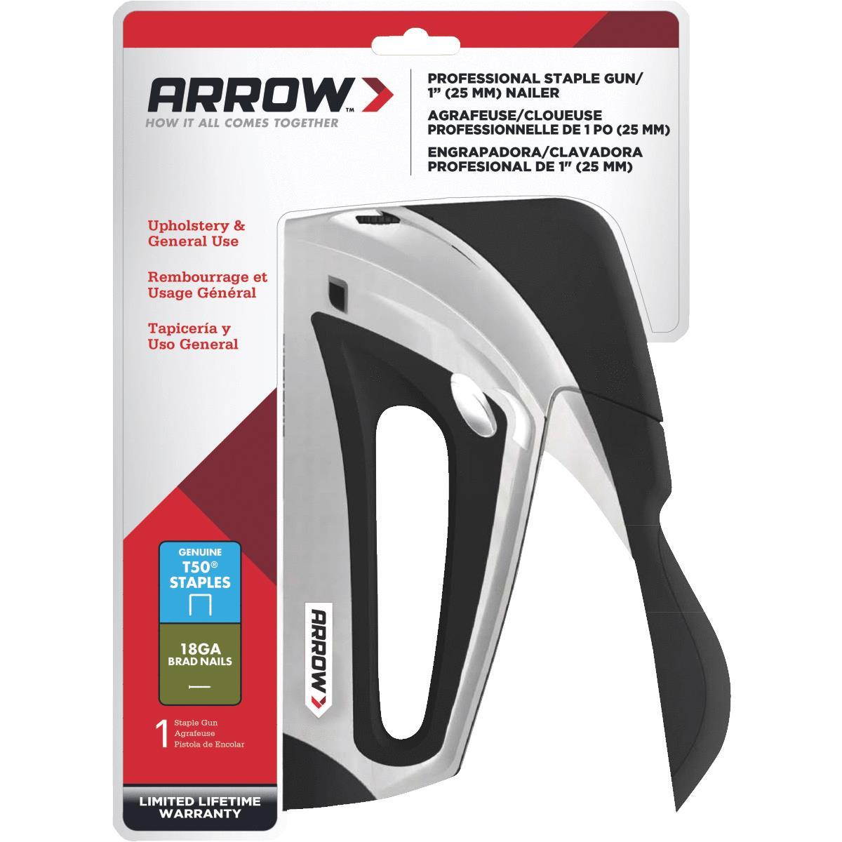 Arrow Fastener T50elite Pro Easy Squeeze Staple & Brad Nail Gun