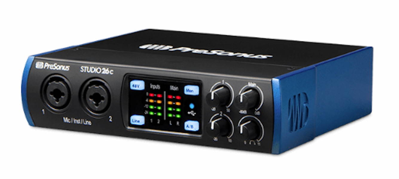 PreSonus STUDIO 26C USB-C 2x4 audio/MIDI interface