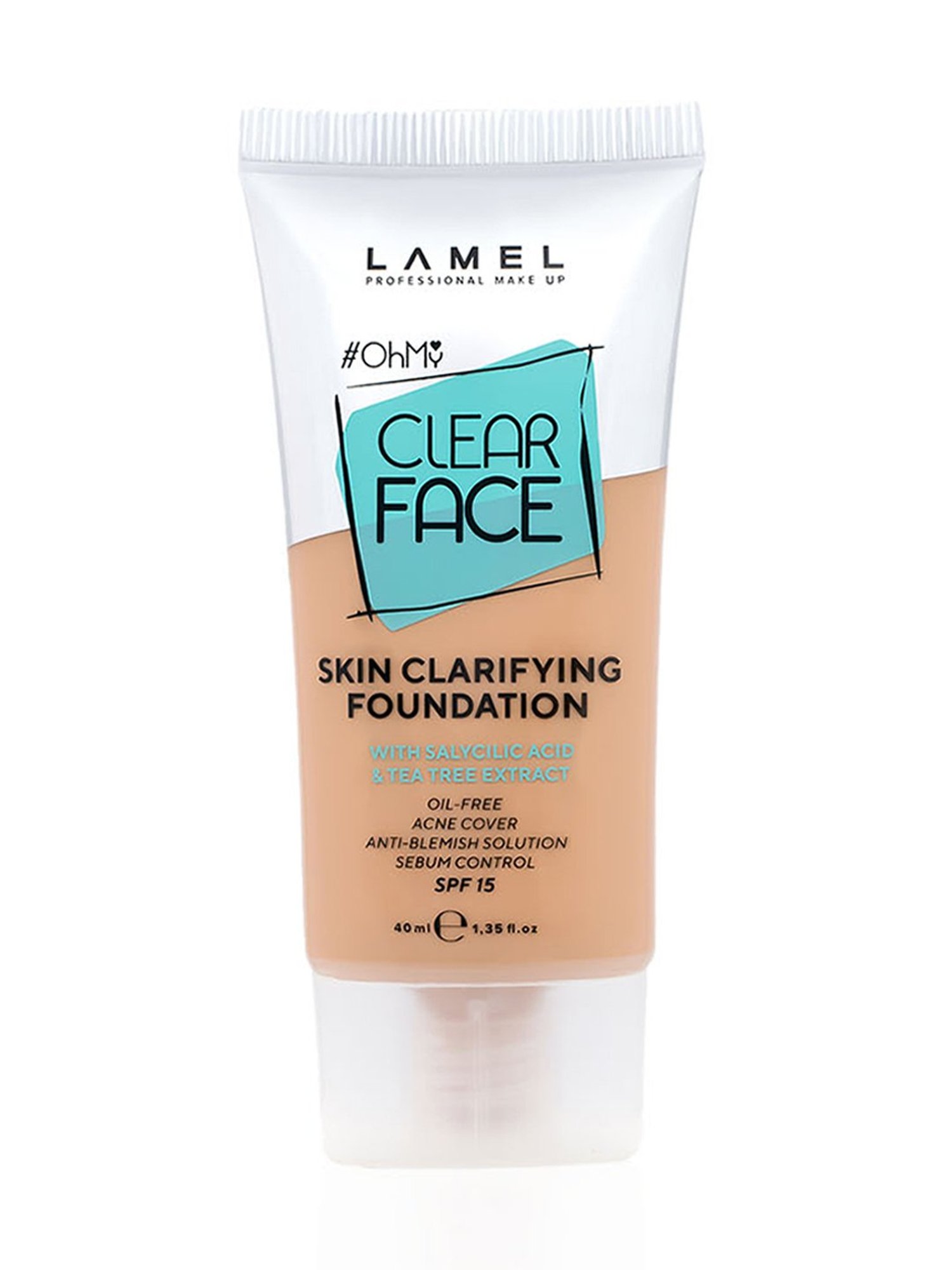Lamel Oh my Clear Face Foundation SPF 15 405 Buff Beige - 40 ml