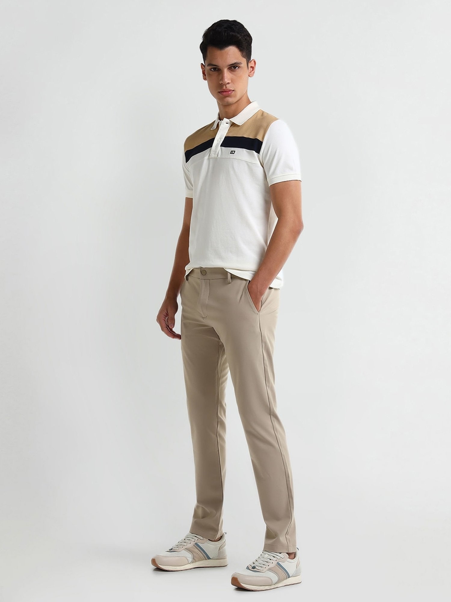 Arrow White Regular fit Others Polo T-Shirt