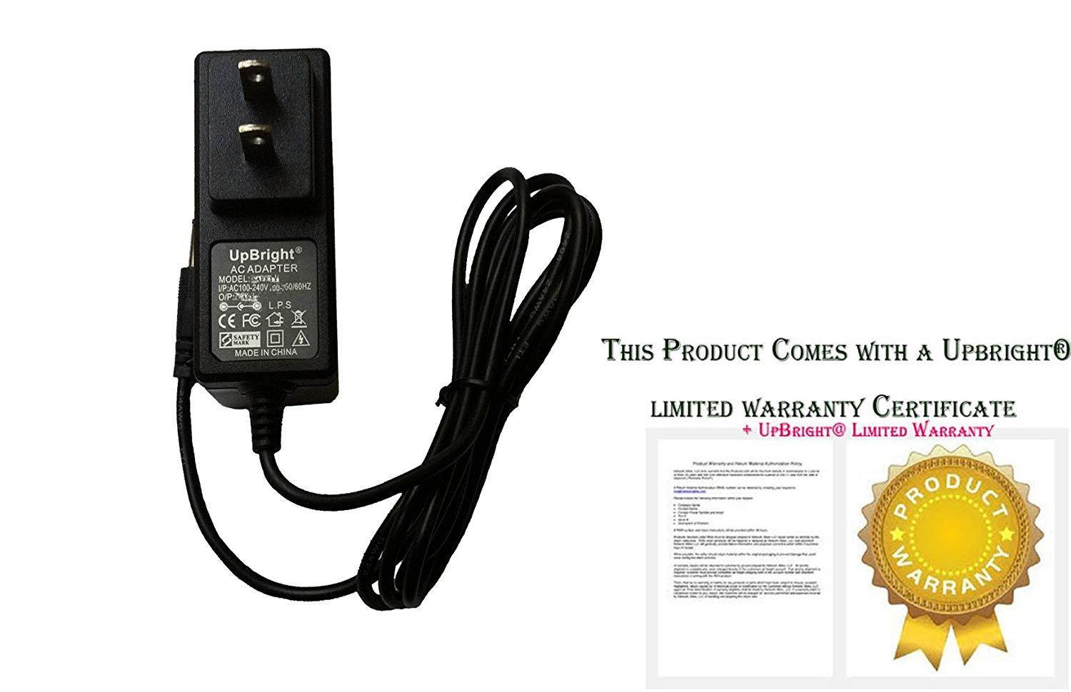 UpBright New 9V AC/DC Adapter for Crosley Cruiser Portable Turntable Record Player CR8005A CR8005A-BK CR8005A-BL CR8005A-GR CR8005A-OR CR8005A-PI CR8005A-TP CR8005A-TU CR8005A-TW Power Supply Cord