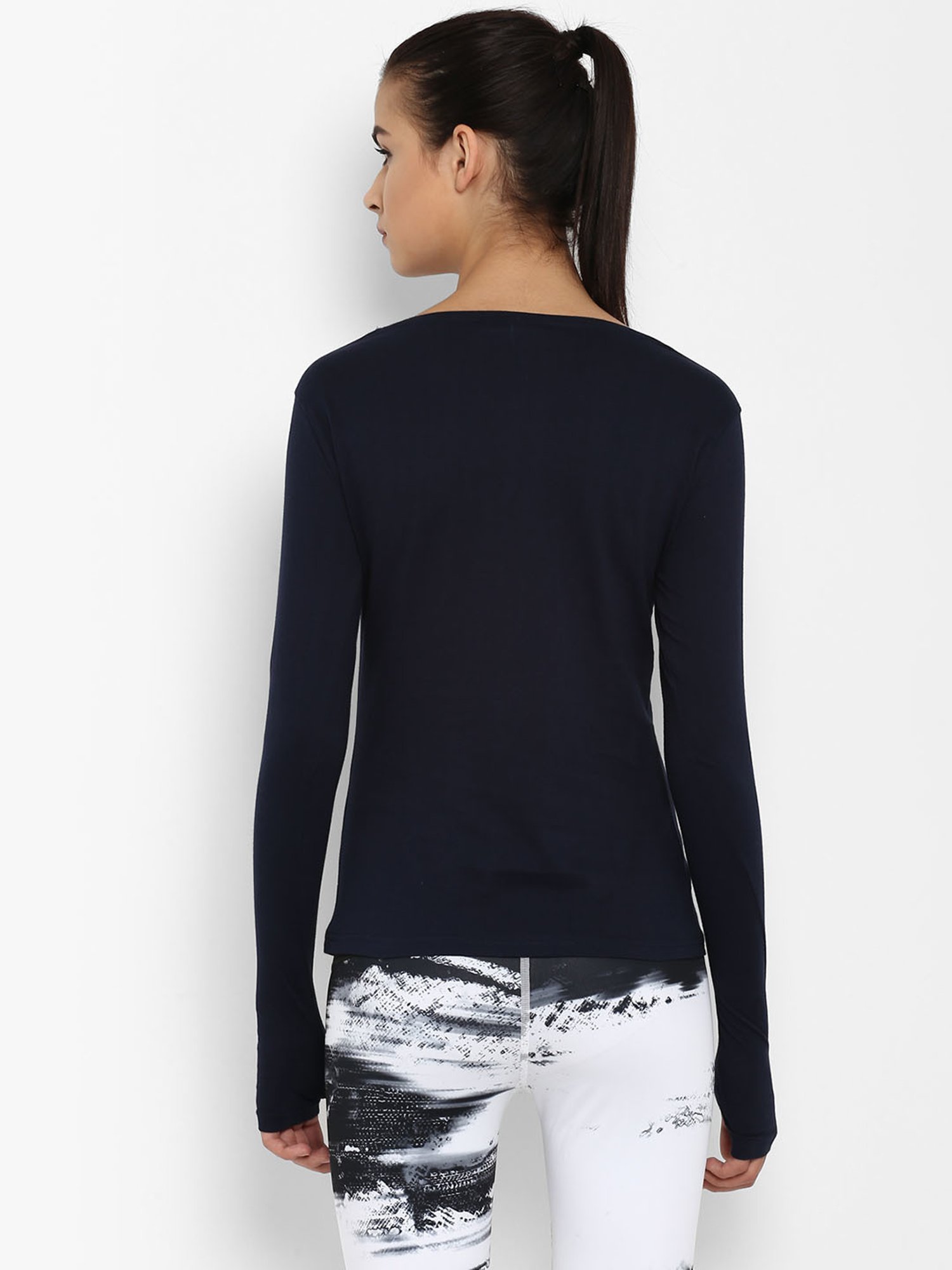 Appulse Navy Cotton Slim Fit T-Shirt