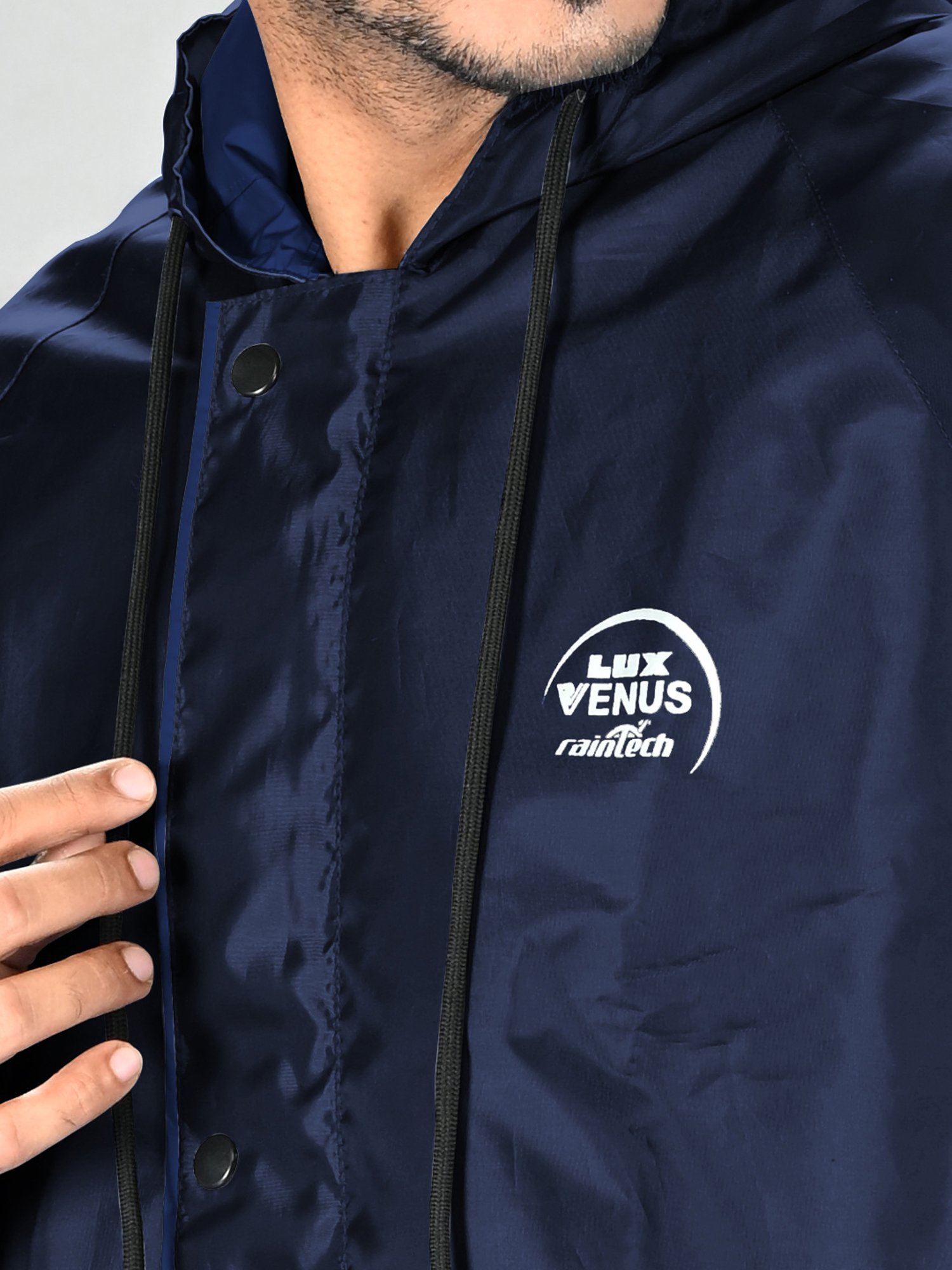 Lux Venus Navy & Blue Reversible Raincoat Set