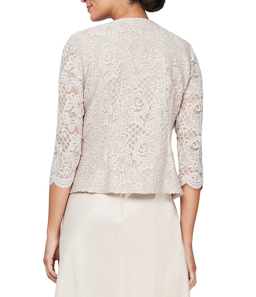 Alex Evenings Stretch Velvet Long Sleeve Ruched Beaded Accent Collar Boat Neck Blouse