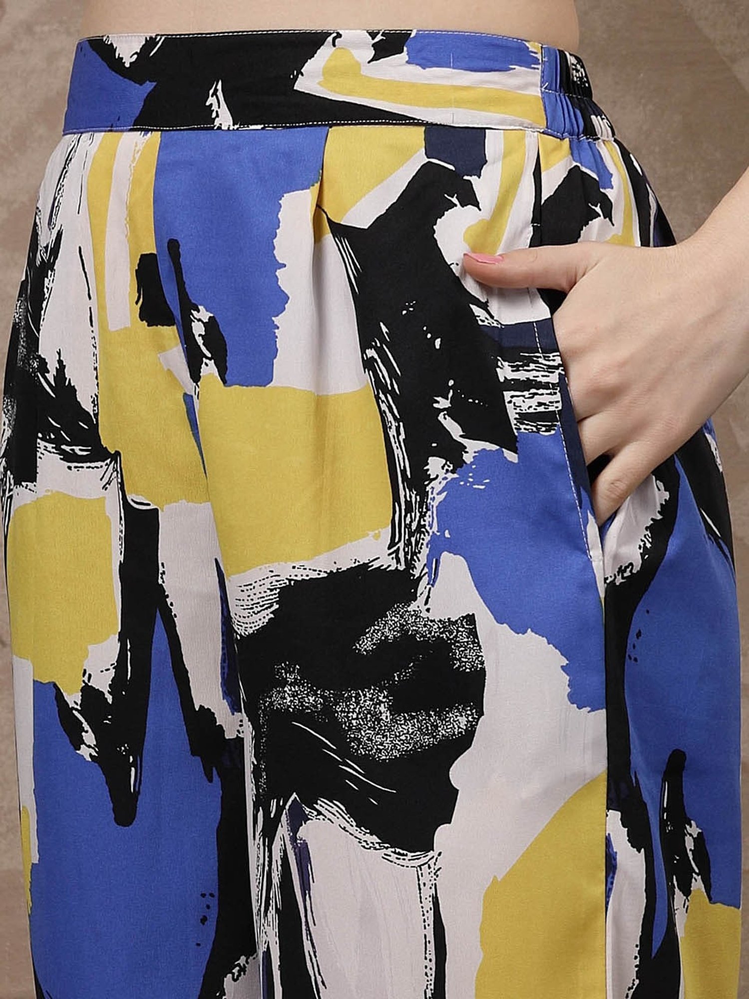 Melon by PlusS Multicolored Printed Shirt Pant Set