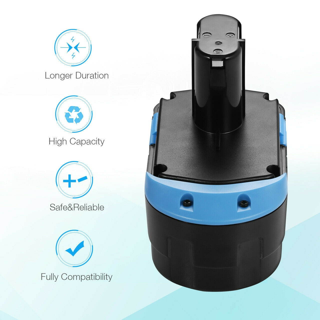 Upgraded 3000mAh 18V Battery Replacement For Hitachi EB1820L EB1824L EB1830HL US