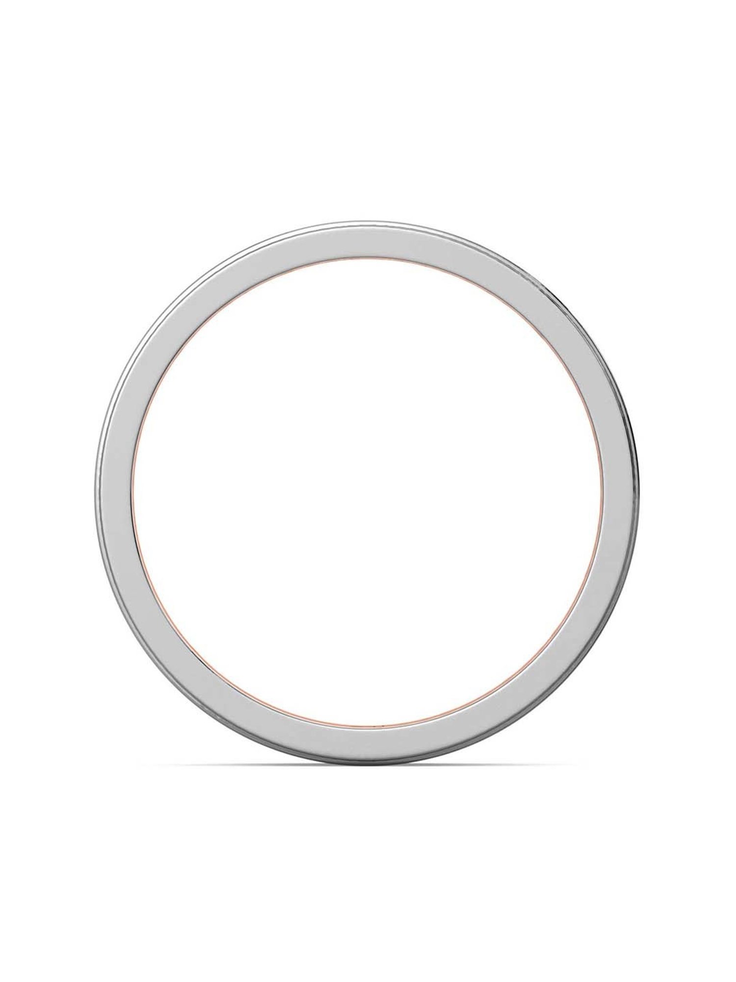 Joyalukkas Polished Extravagant Men's Platinum Ring