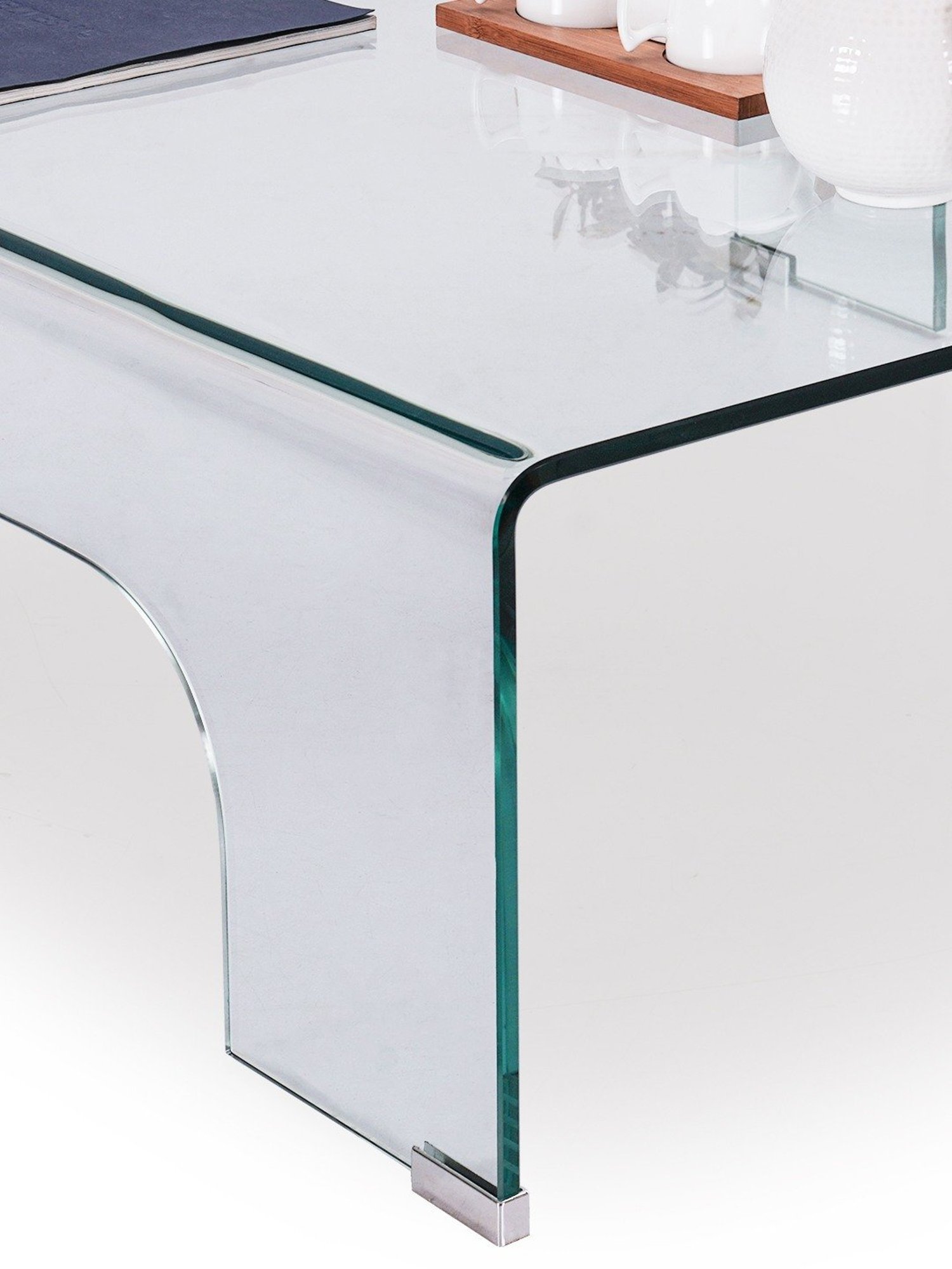 Durian Merida Modern Clear Glass Coffee & Center Table