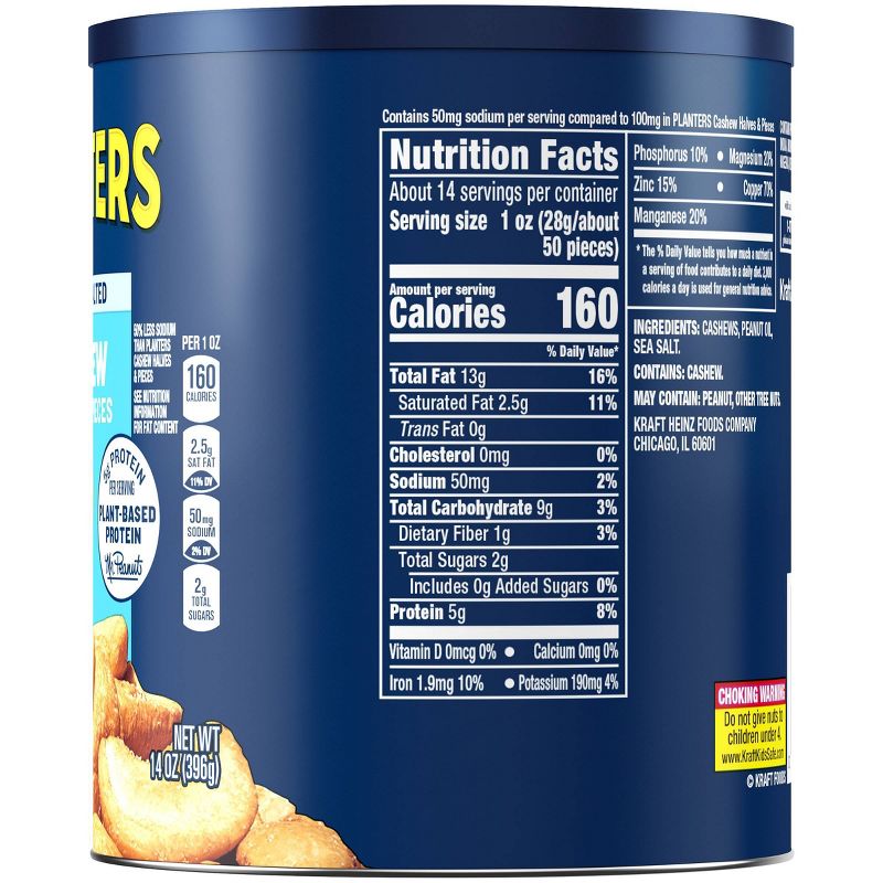 Planters Lightly Salted Halves And Pieces Cashews - 14oz