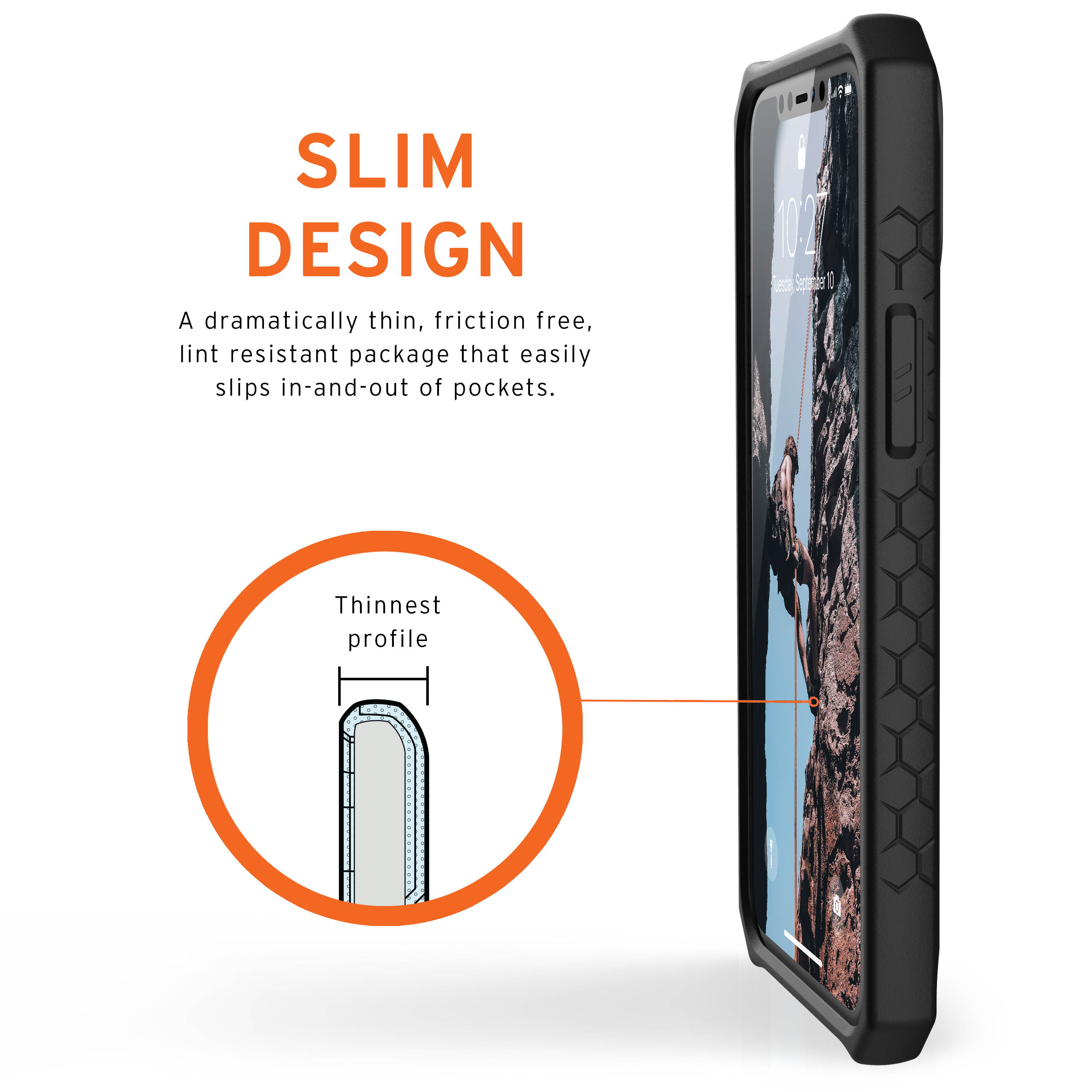 UAG Designed for iPhone 12 Pro Max Case [6.7-inch Screen] Rugged Lightweight Slim Shockproof Premium Monarch Protective Cover, Black