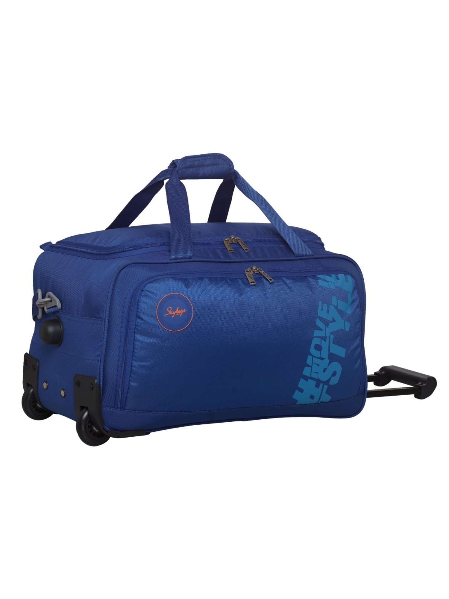 Skybags Casper Royal Blue 2 Wheel Large Soft Duffle Trolley - 57 cm