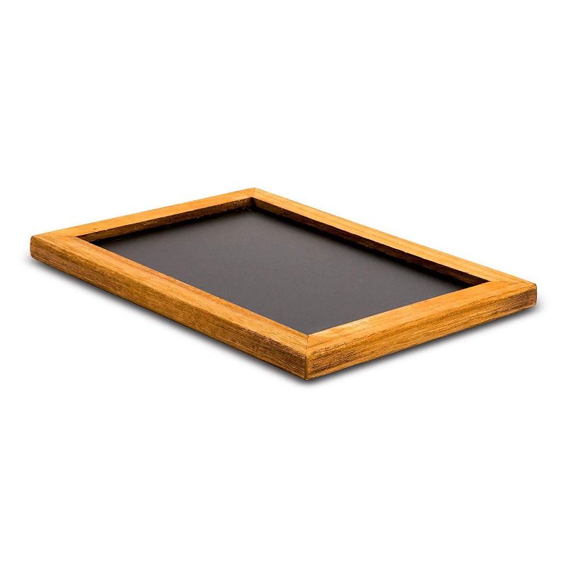 22" x 32" Cates Barn Door Wood Framed Chalkboard Rustic Brown - Kate and Laurel