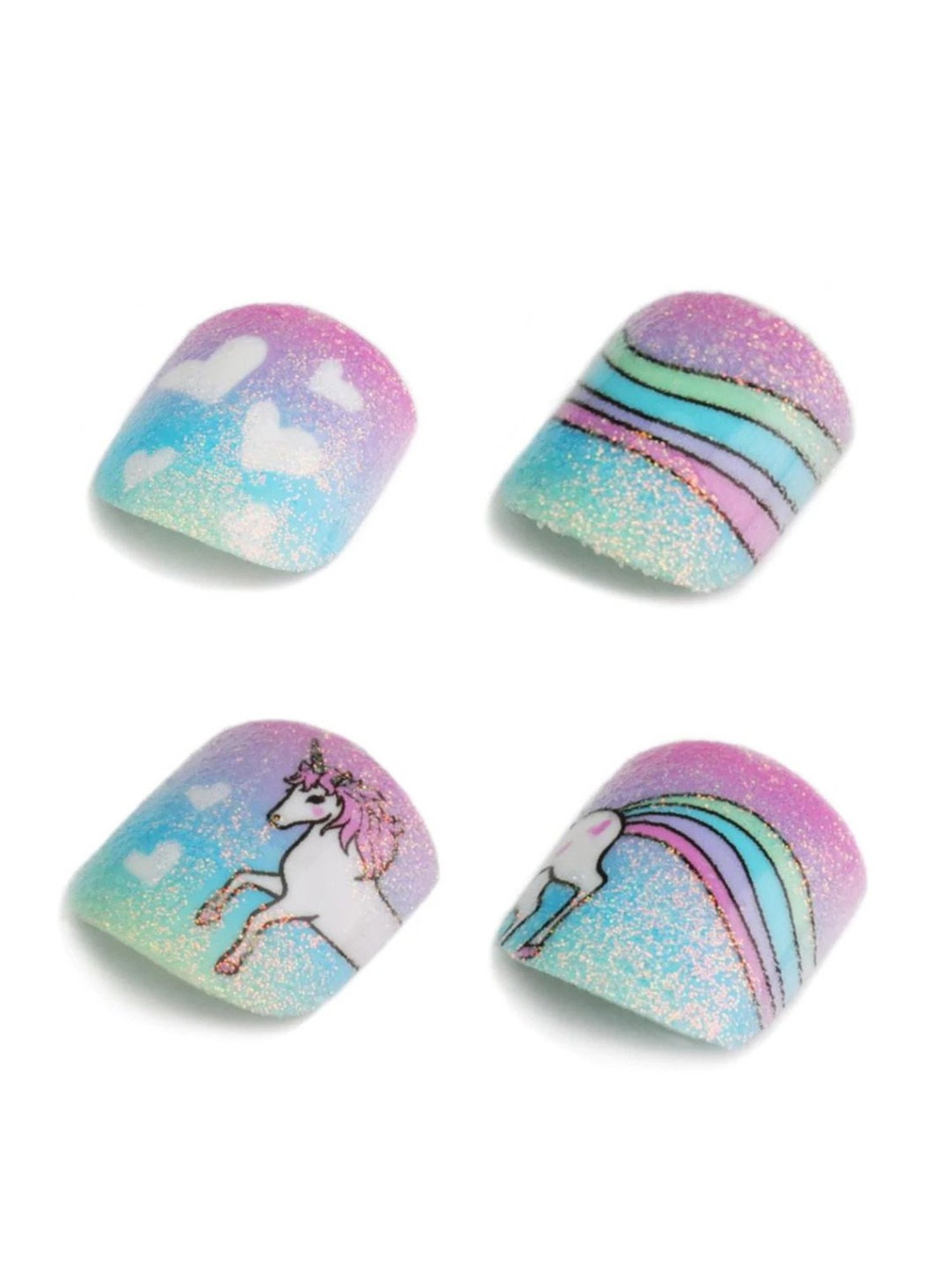 Princess By RENEE Stick On Nails - Rainbow Unicorn