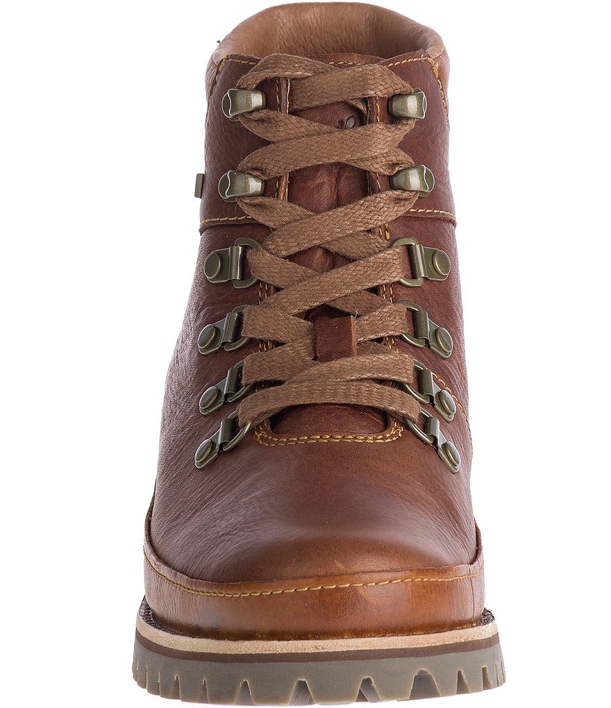 Chaco Women's Fields Waterproof Leather Lug Sole Combat Boots