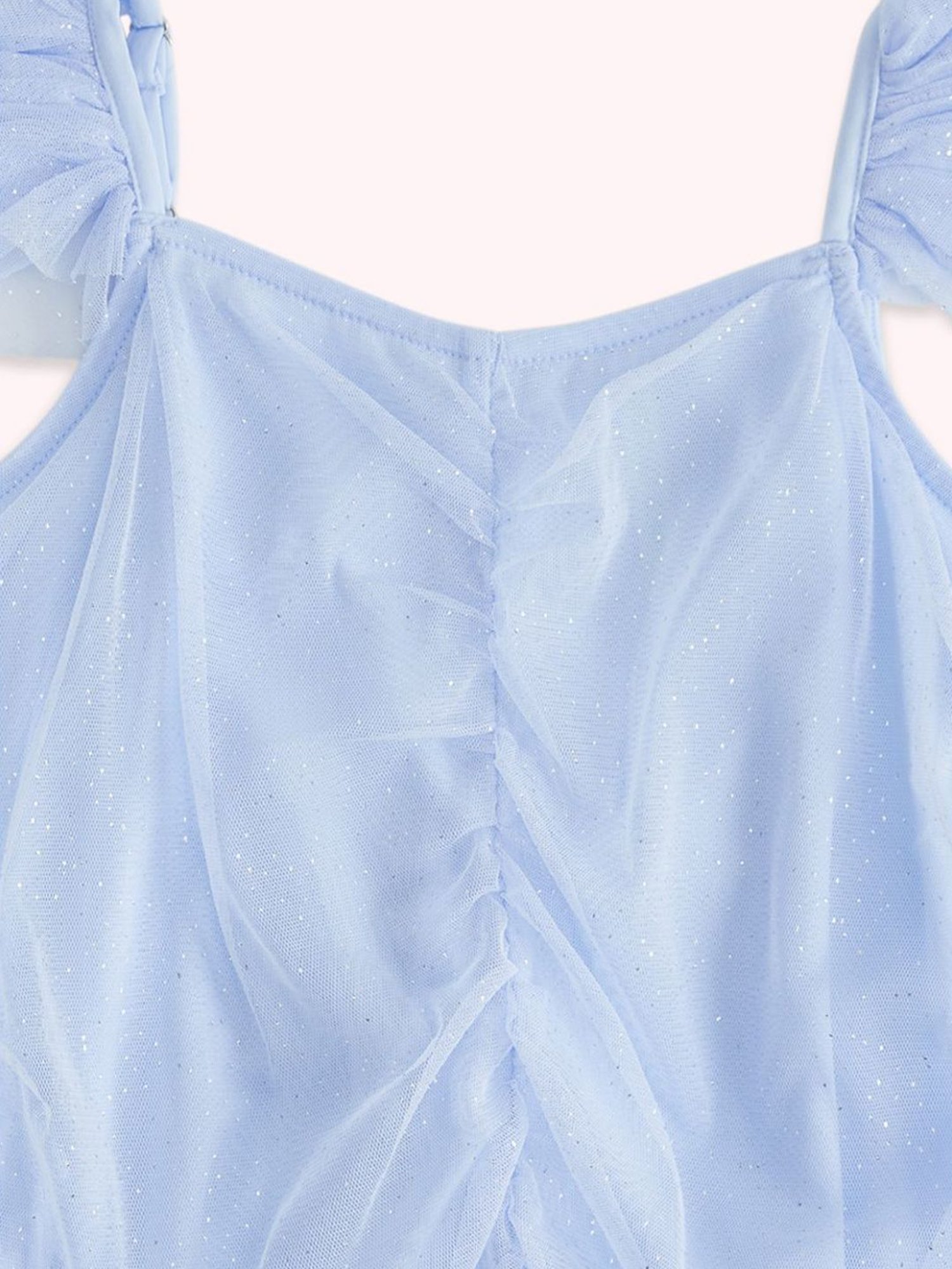 Pantaloons Junior Powder Blue Cotton Regular Fit Dress