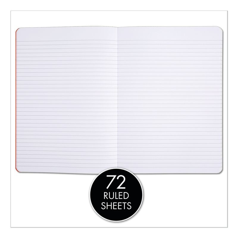 Black N' Red Notebook Case Bound 8-2/5"Wx3/5"Lx11-3/4"H Black/Red 400110478