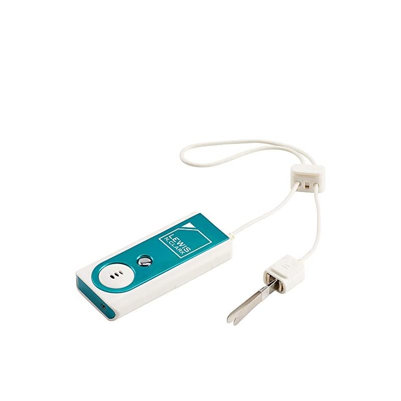 Travel Door and Window Alarm with Flashlight, Blue, 2 pack