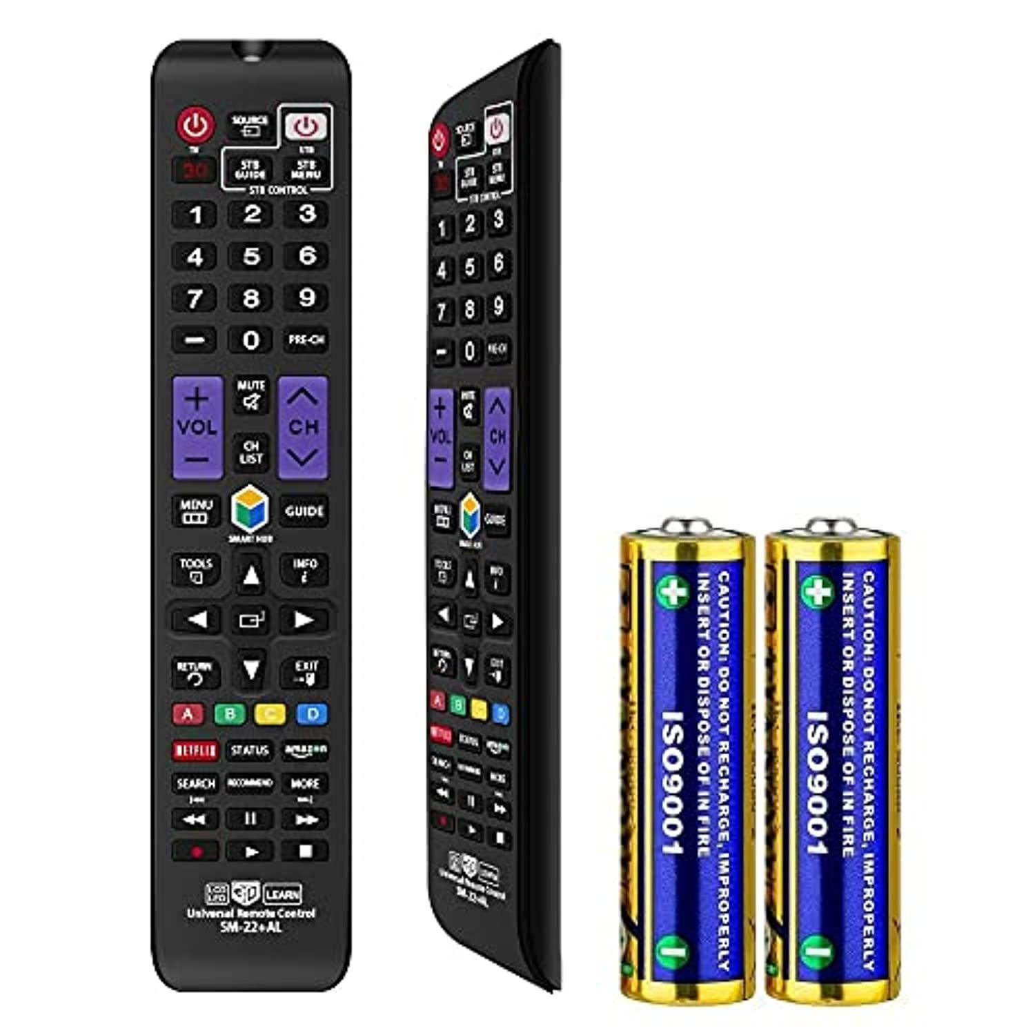 nettech universal remote control bn59-01178w for almost all samsung brand tv/ 3d/ lcd/ led/ hdtv/smart tv (sm-22+al)