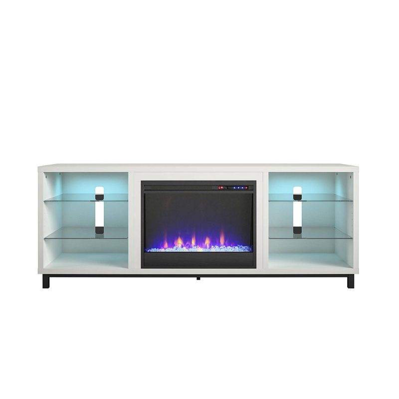 Up To 65" Westchester Fireplace Tv Stand For Tvs White - Cosmoliving By Cosmopolitan