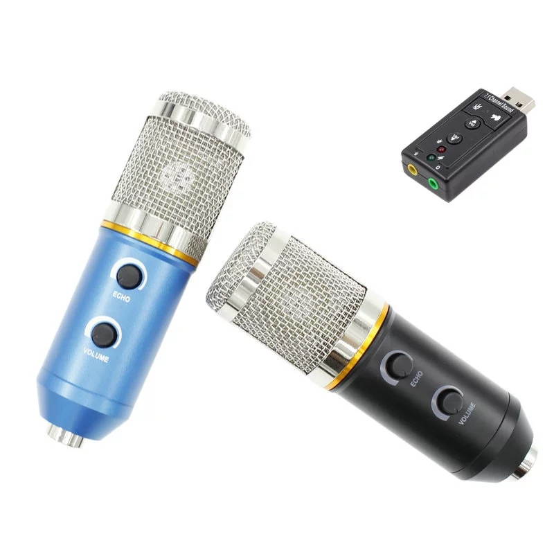 MK-F200FL USB Condenser Microphone With Tripod For Computer Condenser Studio Video Recording Karaoke Mic