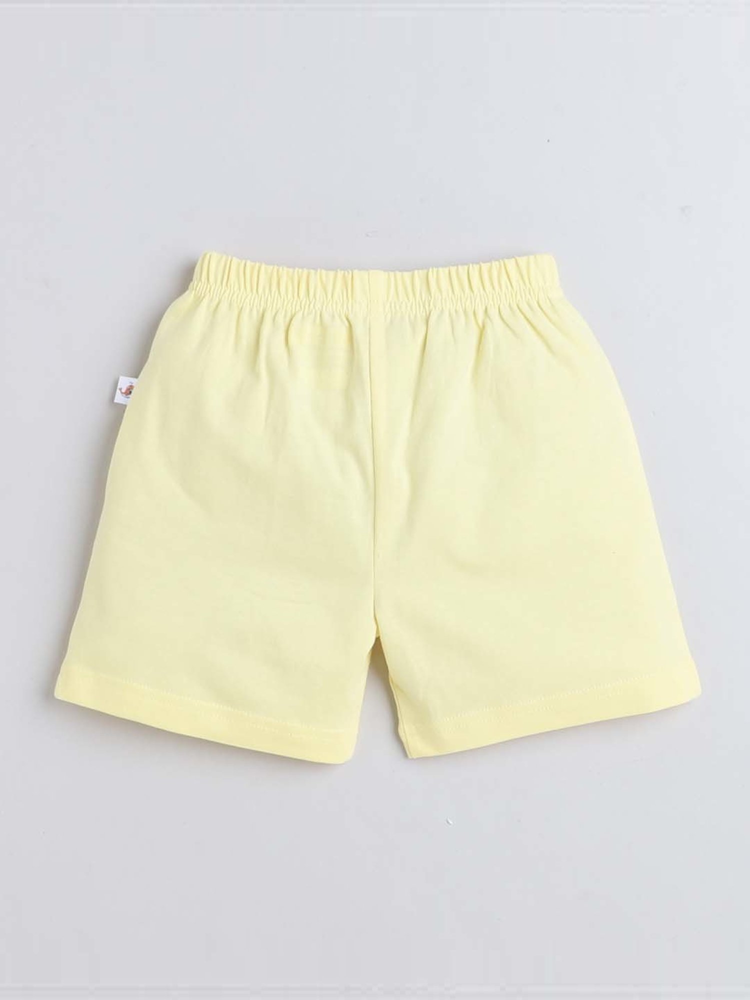 Bumzee Kids Navy & Yellow Cotton Printed T-Shirt Set