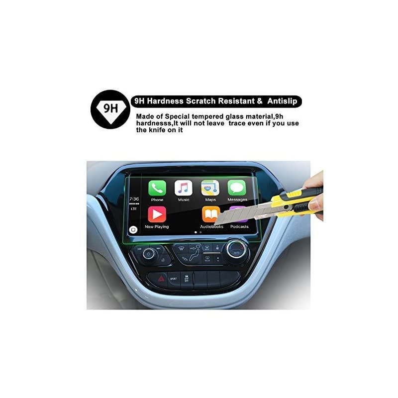 HD Tempered Glass Protectofo2017 2018 2019 Chevrolet Bolt EV 102Inch MyLink Touch Display Anti Scratch High Clarity CleaProtective Film