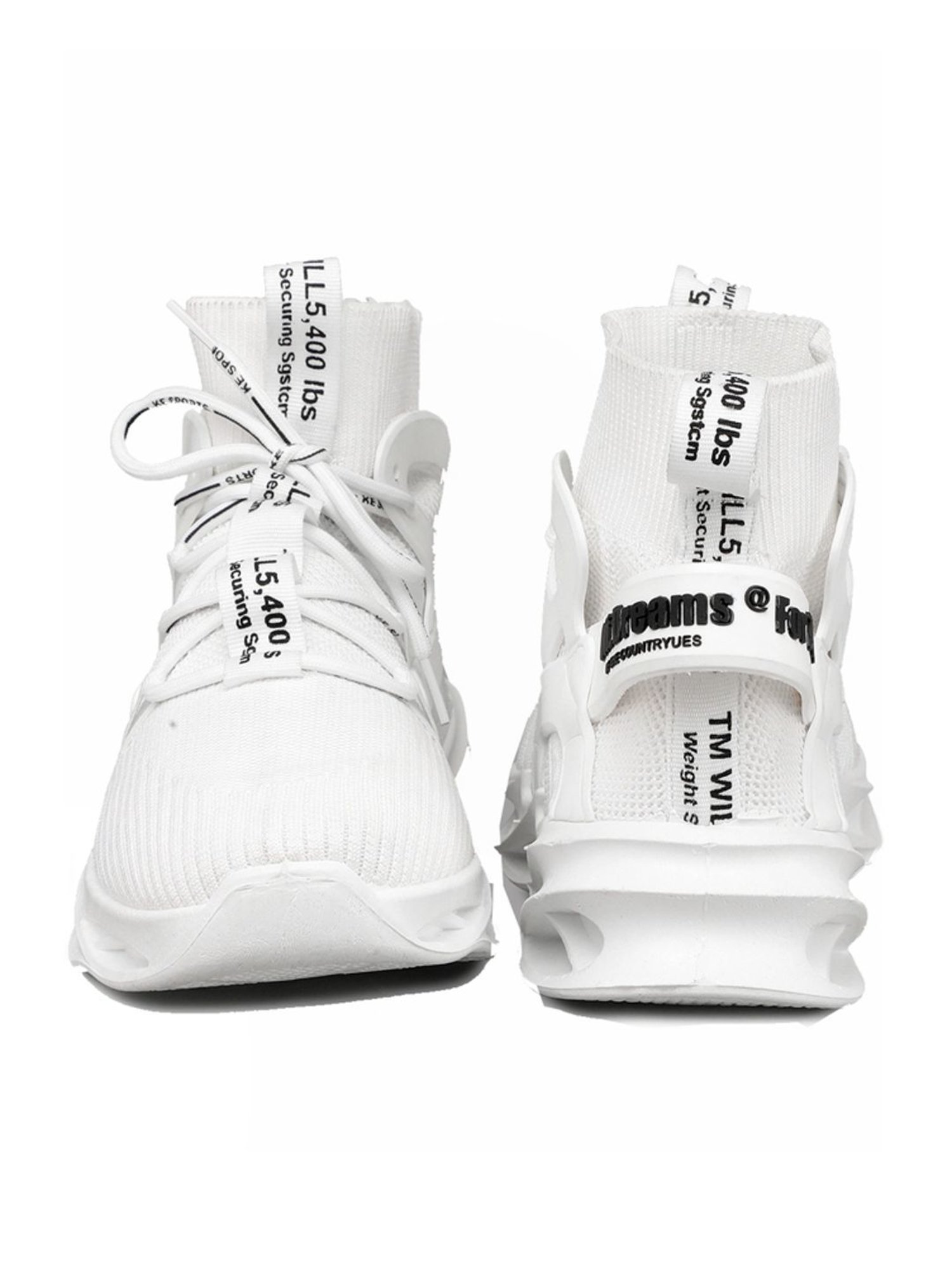 Rapid Box Men's White Running Shoes