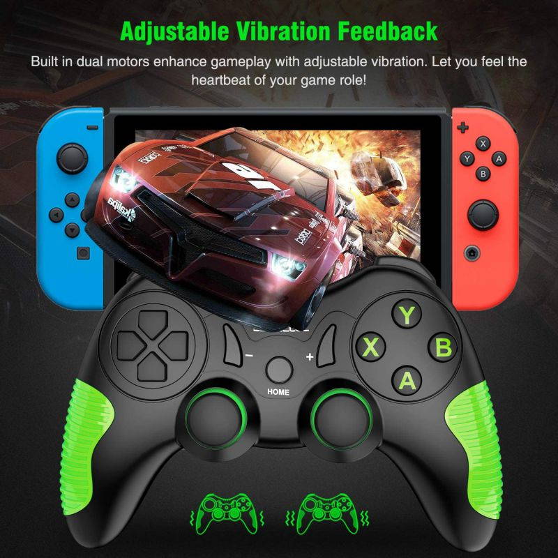 BEBONCOOL Wireless Pro Controller for Switch, Wireless Controller for Switch Pro Controller with Dual Shock, Motion Control Compatible with Switch/Switch Lite