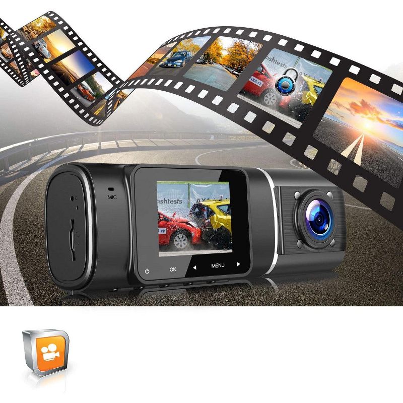TOGUARD CE41  with IR Night Vision Dual Dash Camera
