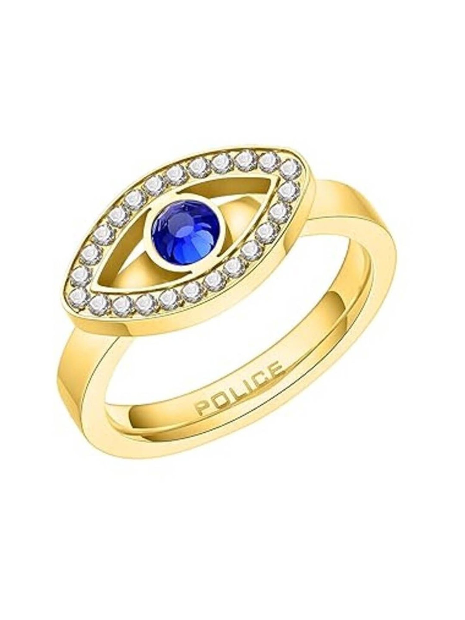 Police Eye Stainless Steel Women's Gold Ring- PEJLF0003111