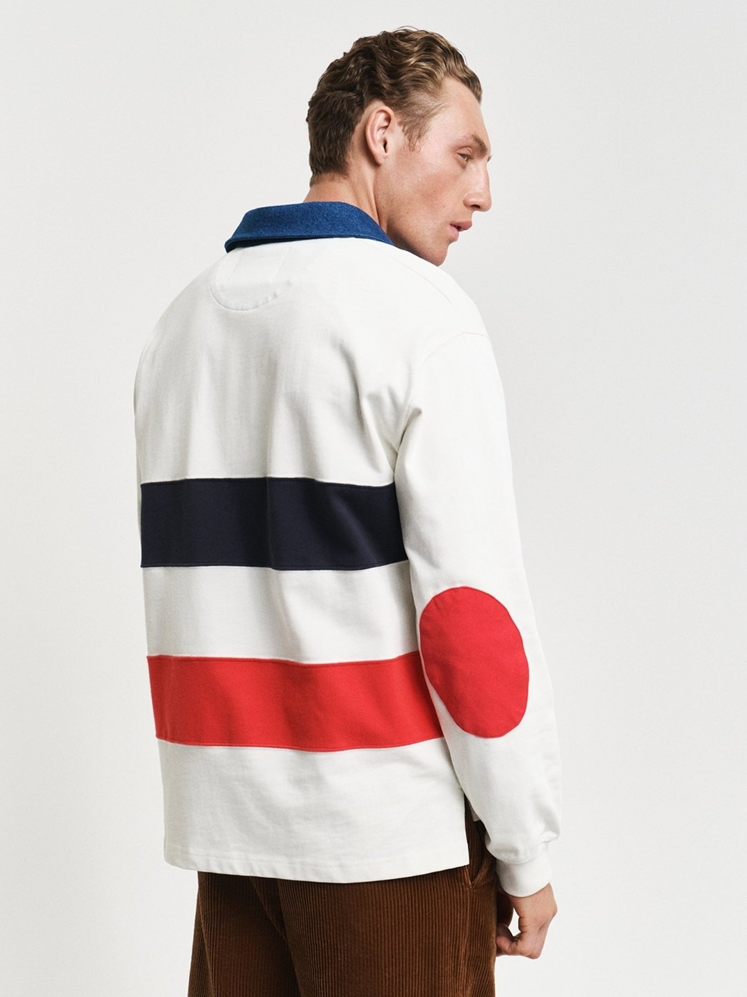 Gant White Cotton Relaxed fit Solid Polo T-Shirts