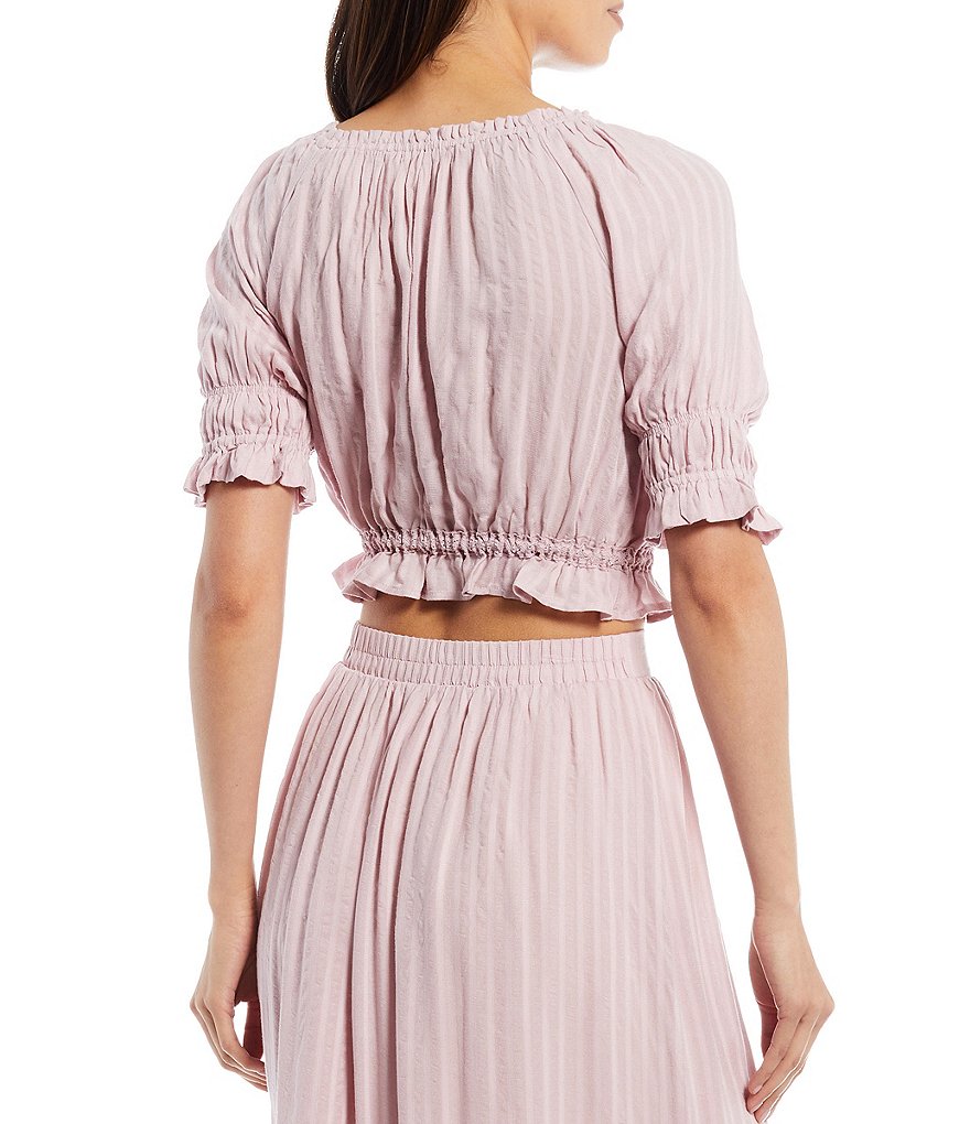 Shabby Chic Fauna Short Sleeve Coordinating Peasant Top