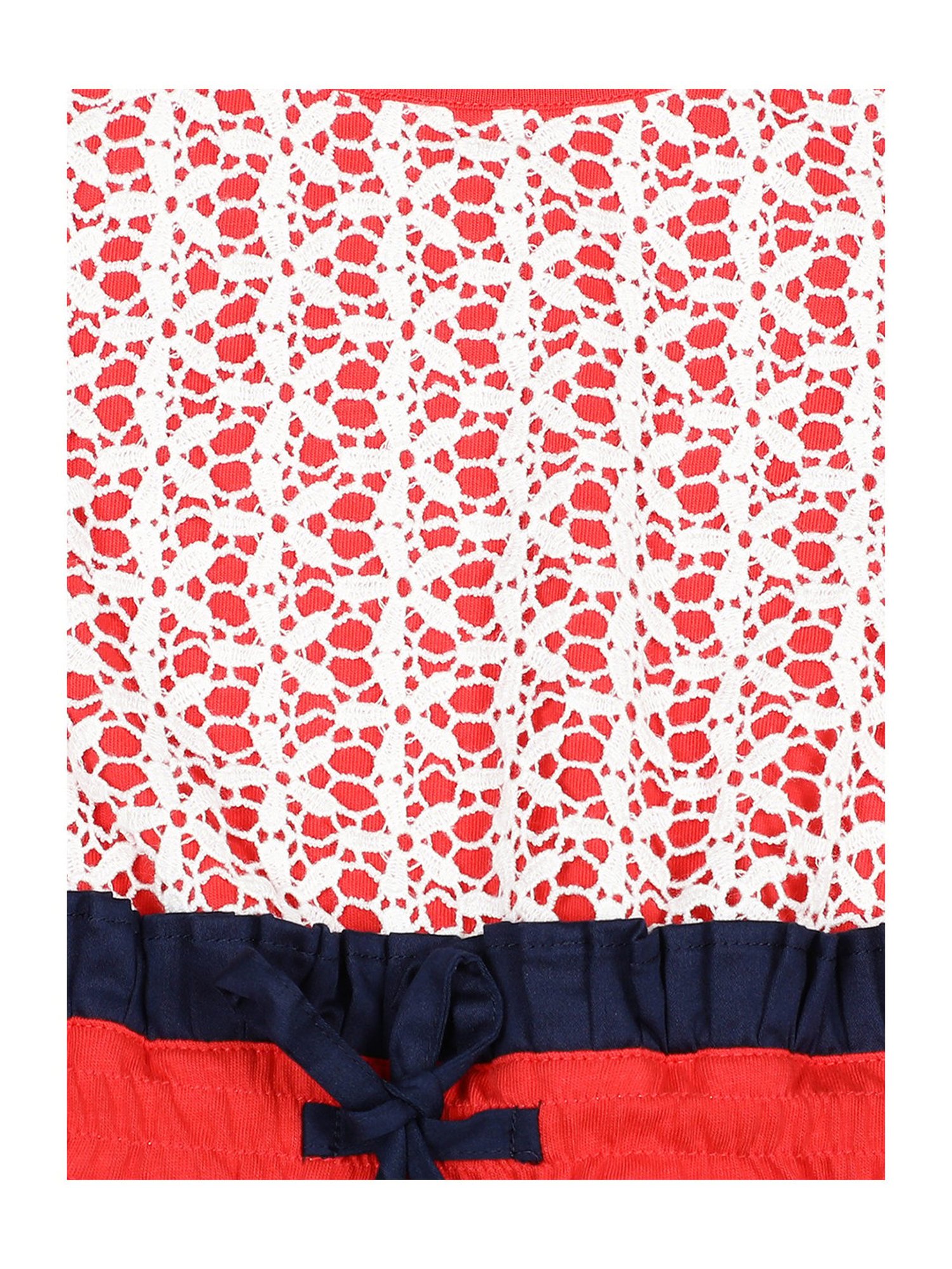 Elle Kids Red Printed Dress