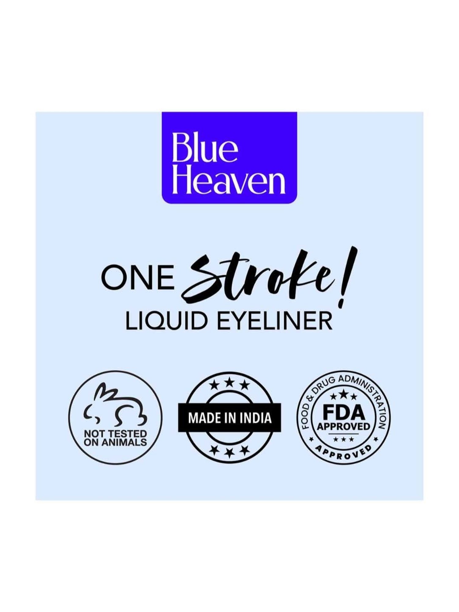 Blue Heaven One Stroke Liquid Eyeliner Classic Soiree - Pack of 2