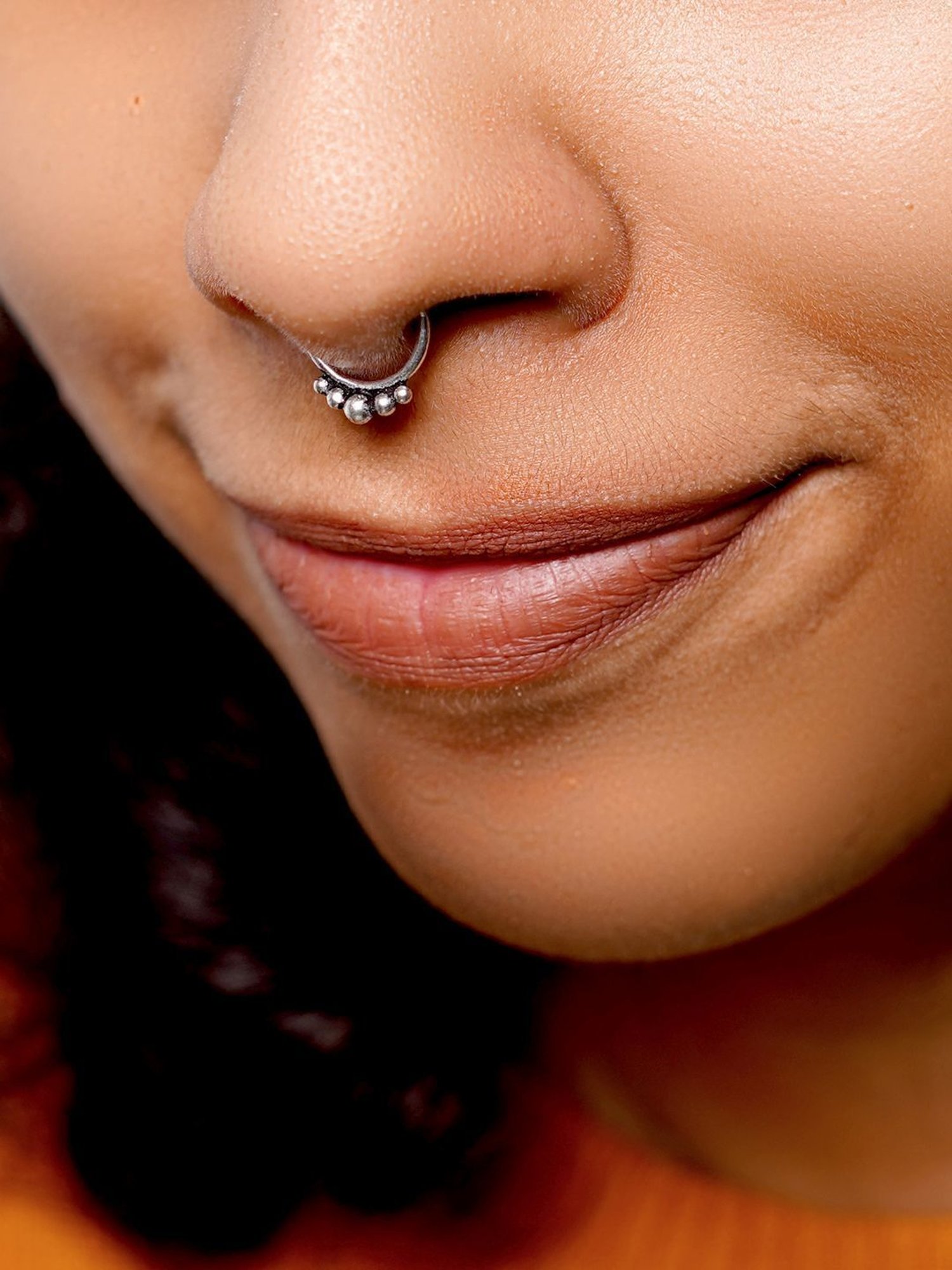 Teejh Dipti Silver Septum Ring