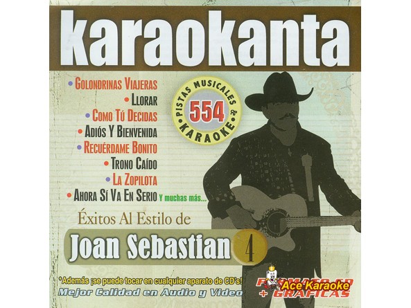 Karaokanta KAR-4554 - Joan Sebastian 4 Spanish CDG