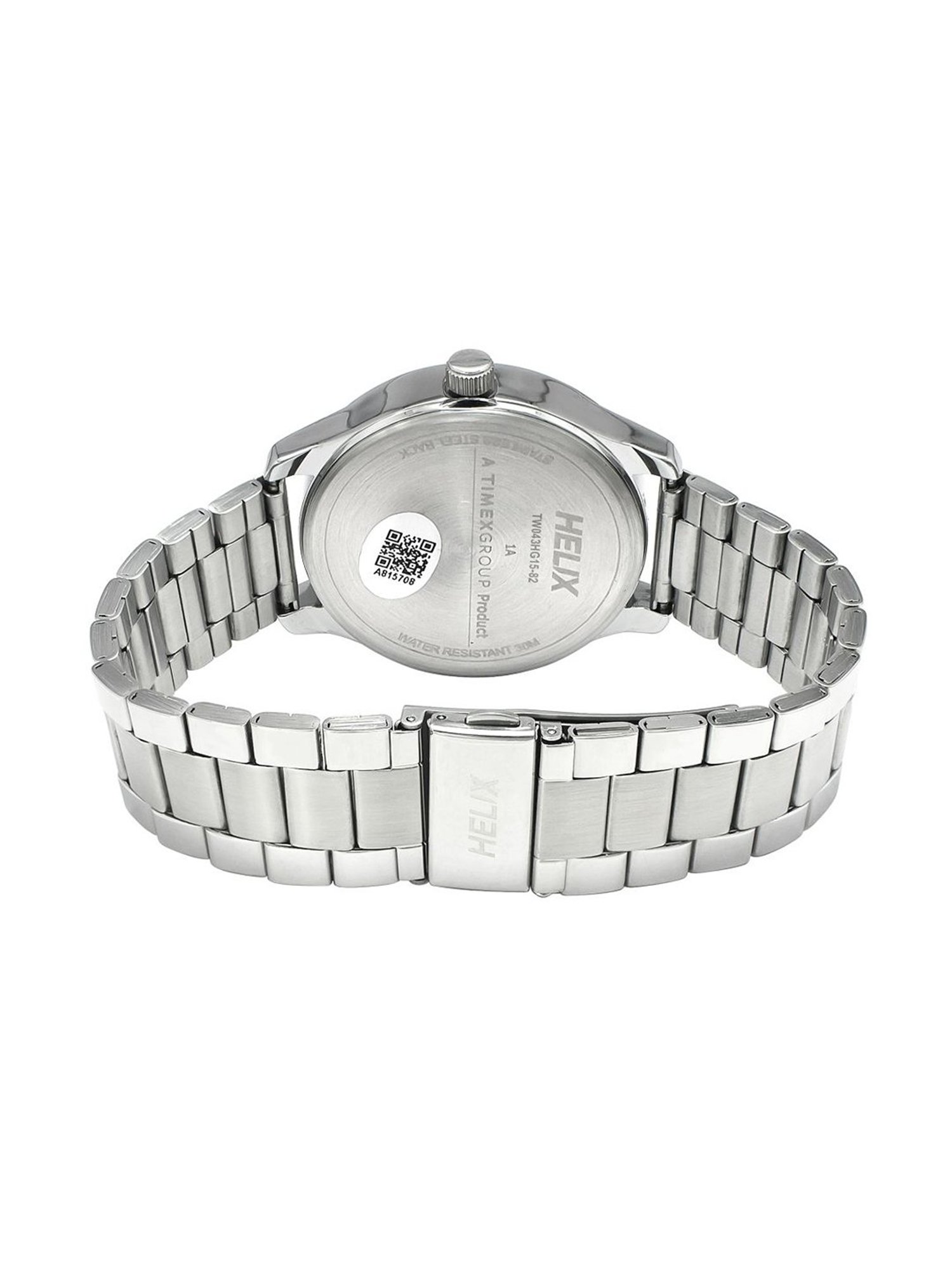 Helix By Timex Silver Round Dial Analog Stainless Steel Men Watch - TW043HG15