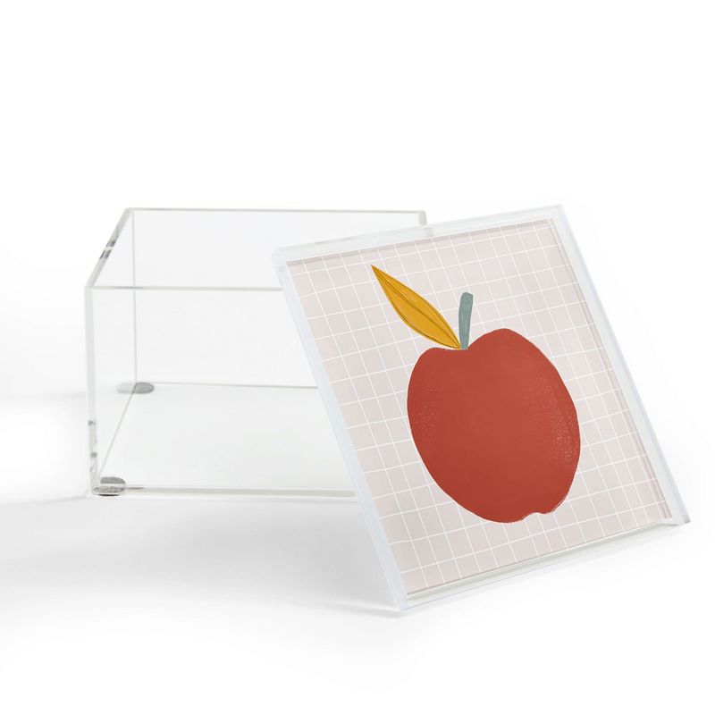 Hello Twiggs Red Apple 4" x 4" Acrylic Box - Deny Designs