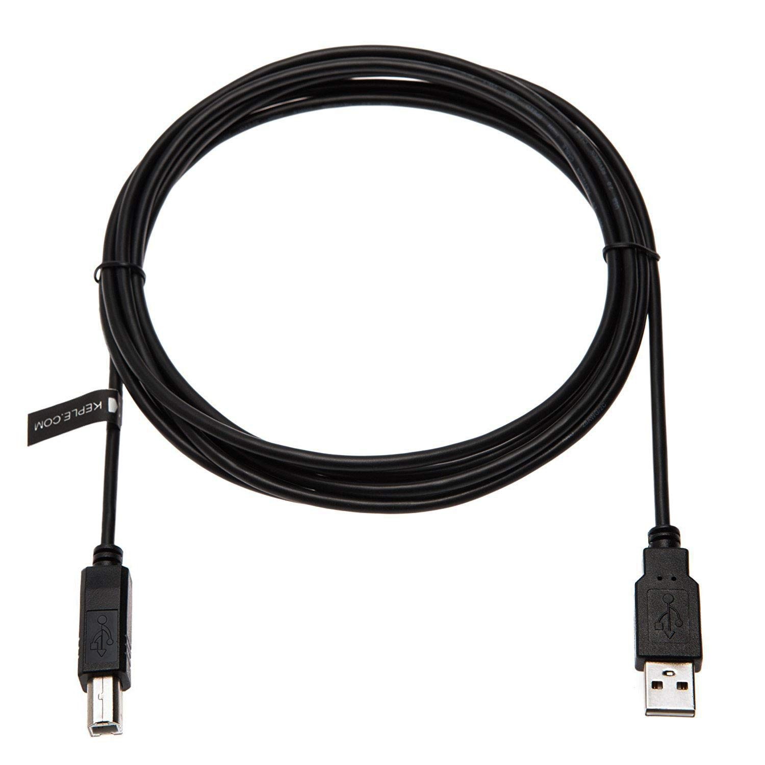 10ft USB A to B Male Printer Cable Lead for Lexmark Samsung Fujitsu Brother Canon Xerox Dell and or Other USB B Enabled M-Audio Printers & Scaners