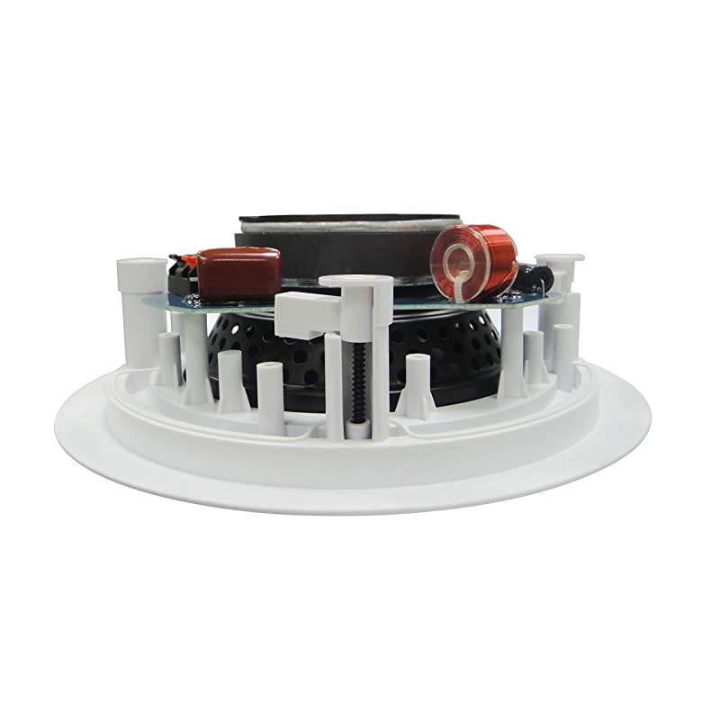 Silver Ticket inCeiling Speaker with Pivoting Tweeter 65 Inch inCeiling 95 inch Overall Size