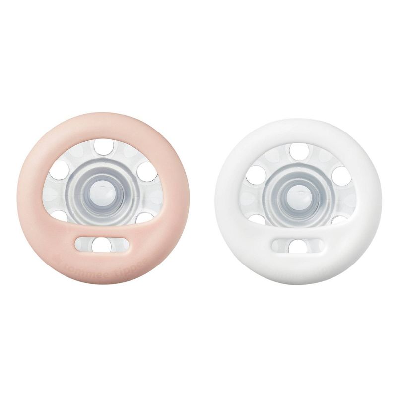 Tommee Tippee 2pk Breast Like Soother 0-6 Months - Blush/Moonbeam