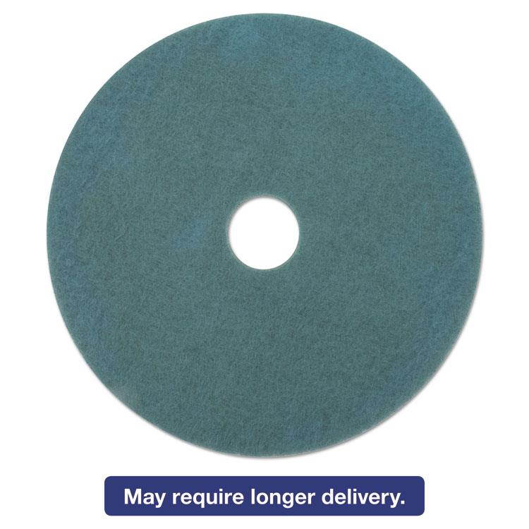 Ultra High-Speed High Burnish Floor Pads, 19-Inch, Aqua, 5/Carton BWK4019AQU