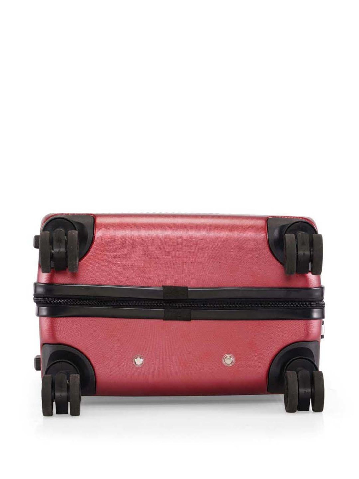 Swiss Brand Geneve Maroon Carry-On 4 Wheel Small Hard Cabin Trolley 53cm