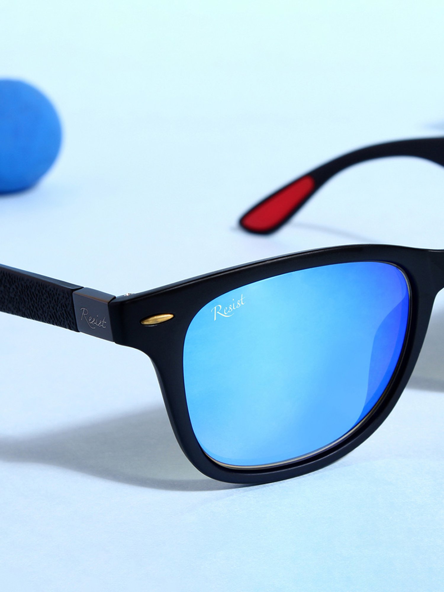 Resist Eyewear Aqua Blue Wayfarer UV Protection Unisex Sunglasses